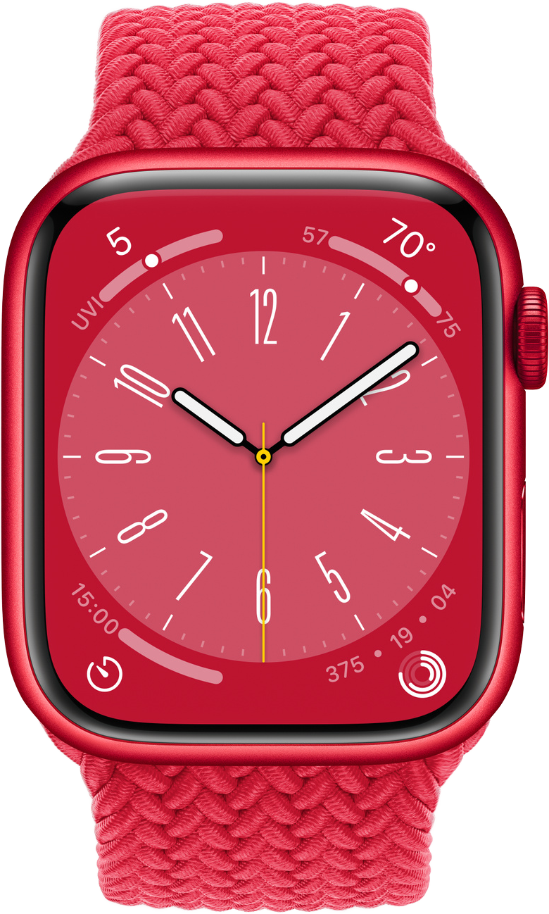 Apple Watch Series 8 GPS 45mm Product Red Aluminum Case w. Product Red S. Band M/L