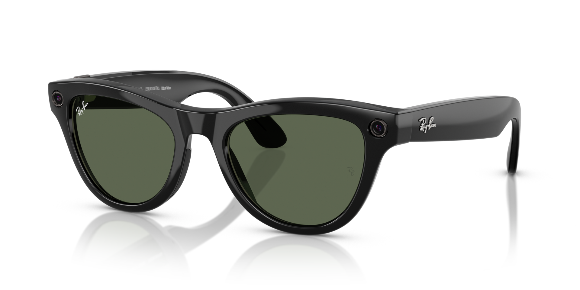 Ray-Ban Meta Skyler Standard - Shiny Black / G-15 Green