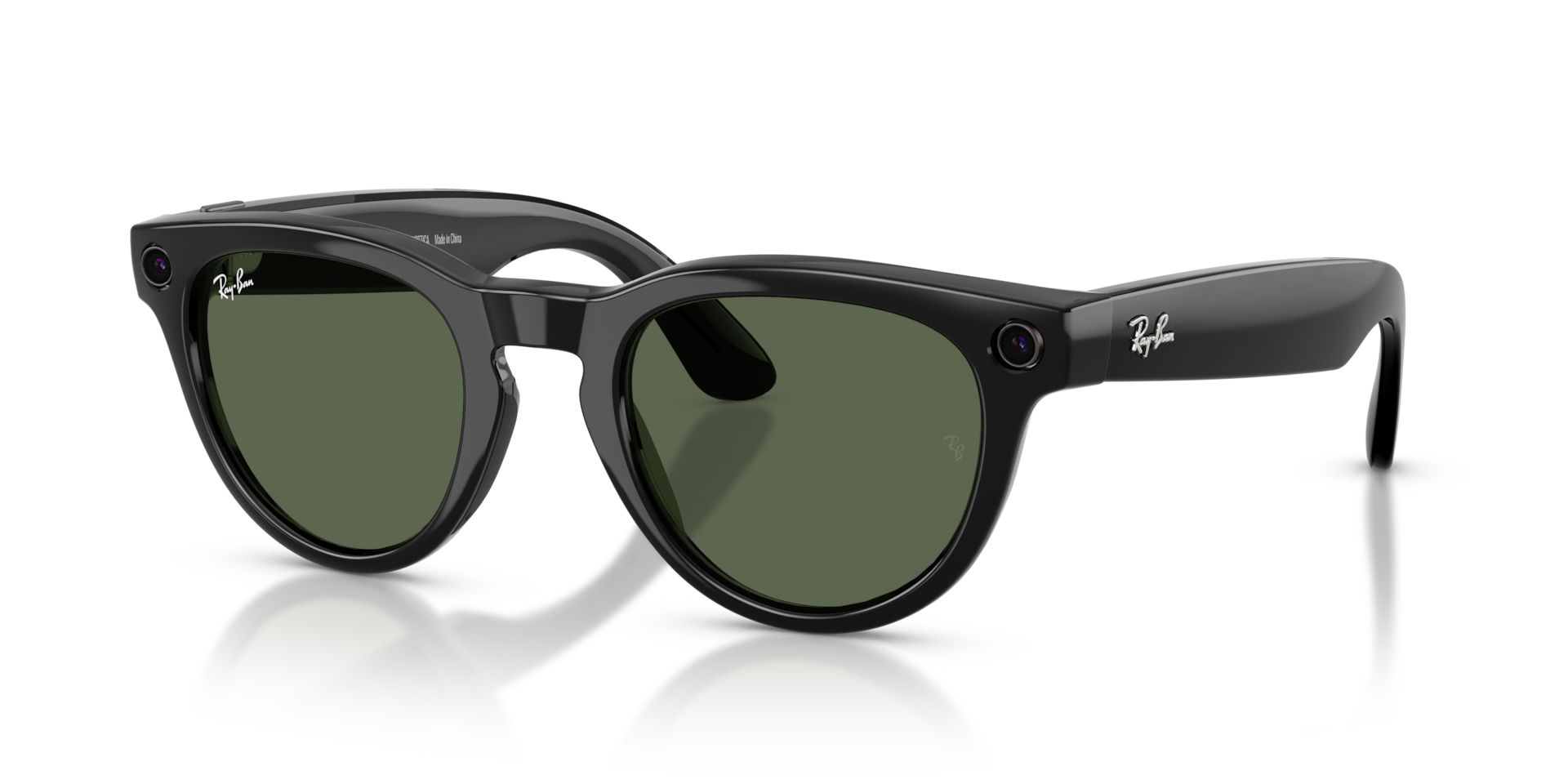 Ray-Ban Meta Headliner Gen 2 Low Bridge Fit Standard Shiny Black Frame/G-15 Green