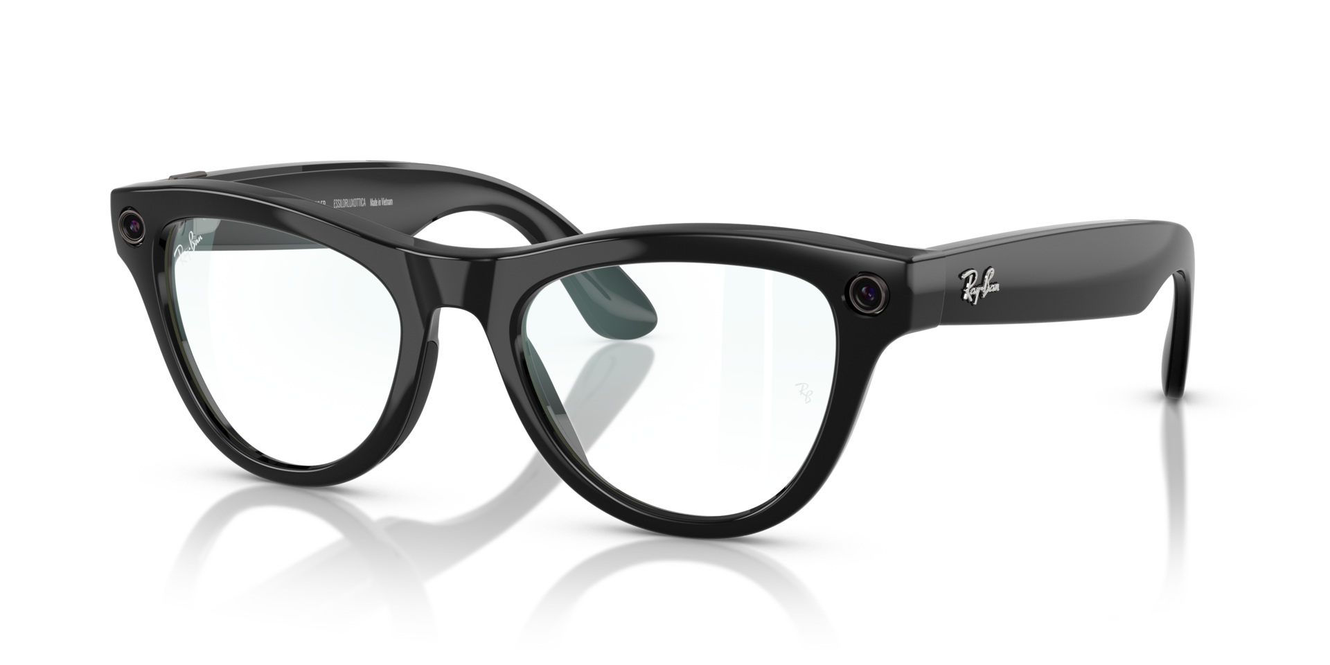 Ray-Ban Meta Skyler Standard - Shiny Black / Clear
