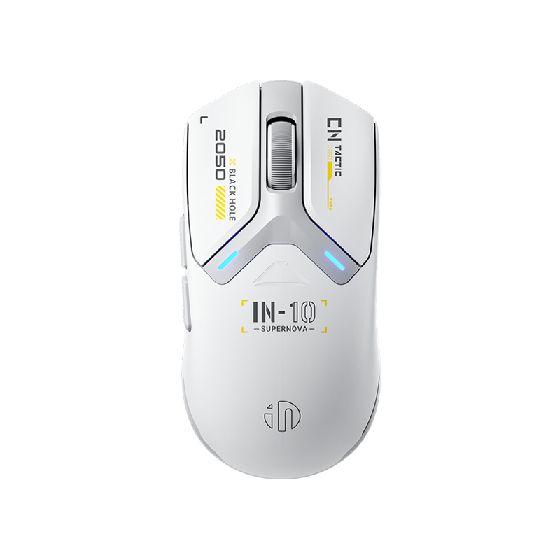 Inphic IN10P з комбінованим потрійним підключенням, регульована RGB, 26000 DPI, 8kHz White